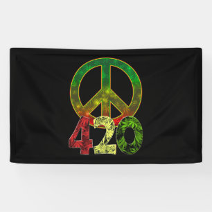 4 20 Peace Banner