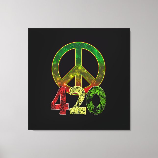4 20 Peace Canvas Print (Front)