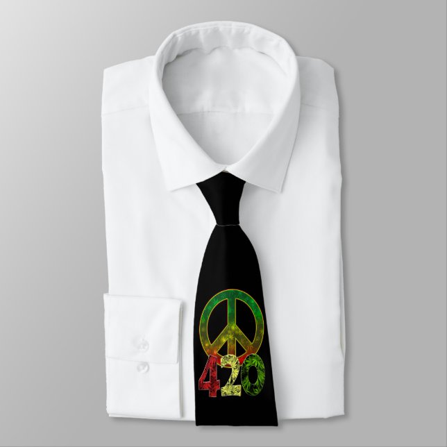 4 20 Peace Tie (Tied)