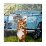 4.25" square decorative ceramic tile<br><div class="desc">Farmer's Friends decorative tile. From an Original Acrylic painting by GJLC</div>