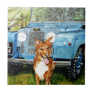 4.25" square decorative ceramic tile