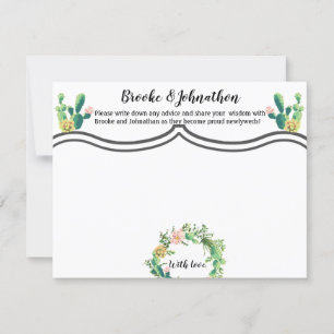 4.25x5.5 Advice Card Bohemian Cactus Succulents De