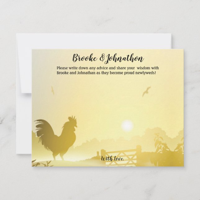 4.25x5.5 Advice Card Sunny Morning Farm Country Ru (Front)