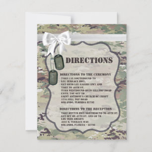 4.25x5.5 Direction Card Army Air Force  OCP Camo