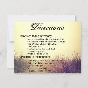 4.25x5.5 Direction Card Sunrise Pathway Walkway Pa