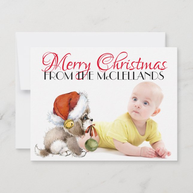 4.25x5.5 Photo Christmas Card (Front)