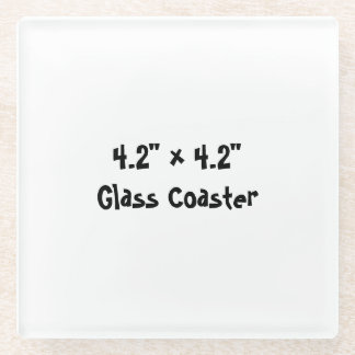 4.2" x 4.2" Glass Coaster