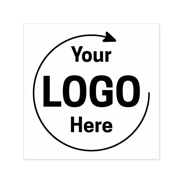 4.5 x 2.75” Extra Large Custom Company Logo Self-inking Stamp (Design)