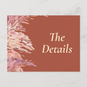 4.5 x 5.5 Wedding Details Insert