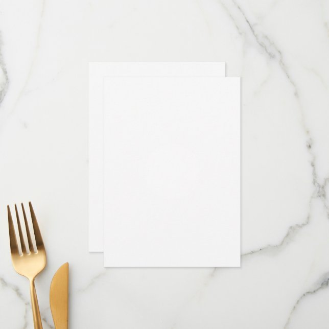 4.5" x 6.25" Flat Menu Card (Front/Back In Situ)