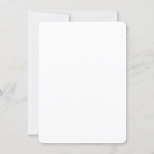 4.5" x 6.25" Rounded Corner Wedding Thank You Card