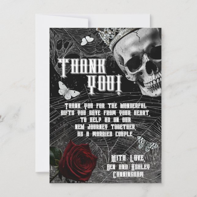 4.5x6.25 Thank You Card Haunting Adeline Zade Mead (Front)