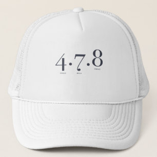 4 7 8 Breathing Technique   Meditation Trucker Hat