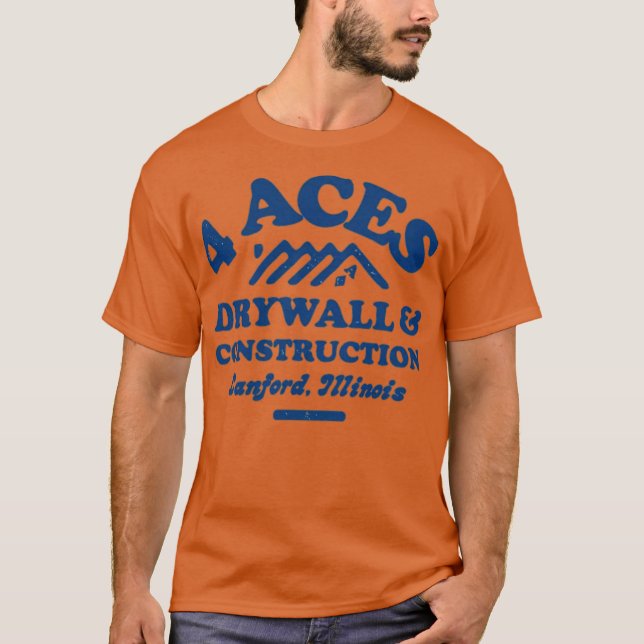 4 Aces Construction T-Shirt (Front)