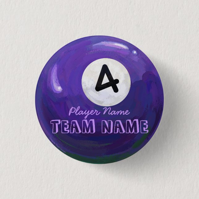 4 Ball 3 Cm Round Badge (Front)