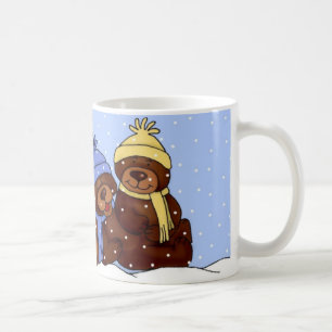 4 bear family christmas mug