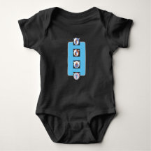  4 Bears Design Baby Jersey Bodysuit