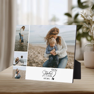 4 Best Stepmom Ever Custom Photo Collage Plaque