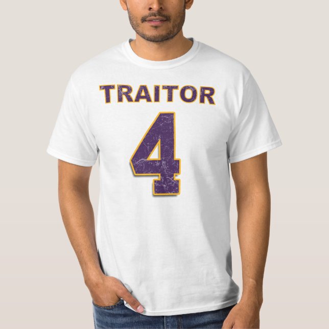 #4 Brett Favre Viking TRAITOR shirt (Front)
