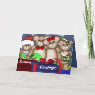 4 Buddies Christmas Holiday Card