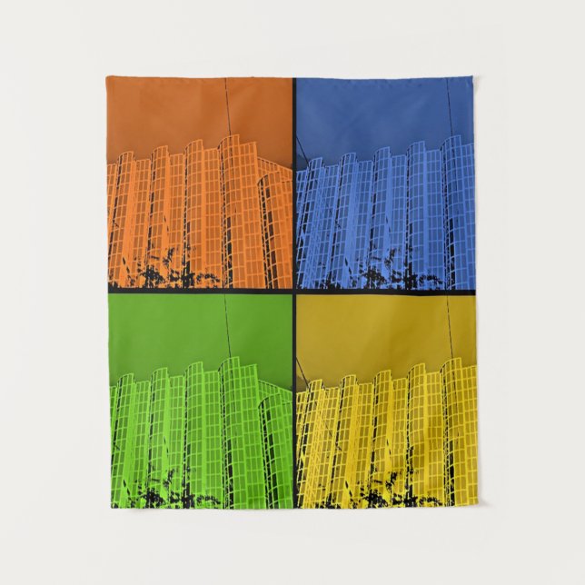 4 Buildings Tapestry (Front)