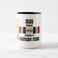 4 CAMPAIGN STARS IRAQ VETERAN