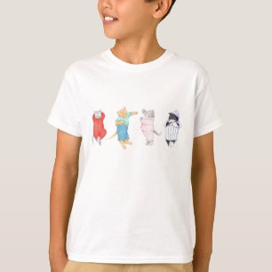 4 CATS IN PAJAMAS Boy's T-Shirt