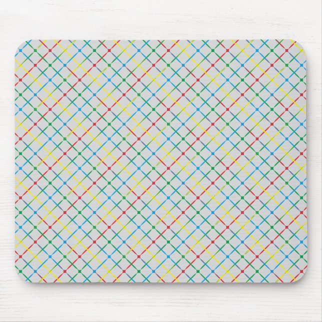 4 colour cross mozaic mouse mat (Front)