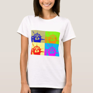4 Colour Pop Art Lady Liberty T-Shirt