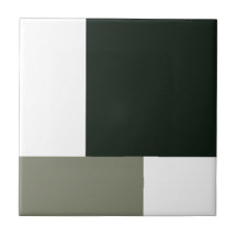 4 Coloures Ceramic Tile, Small (4.25" x 4.25")