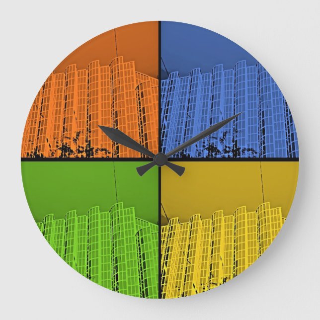 4 Colours Large Clock (Front)