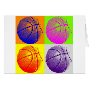 4 Colours Pop Art Basketball