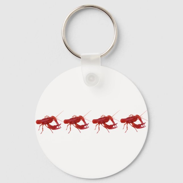 4 cooked crawfish key ring (Front)