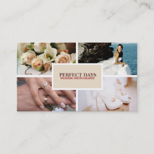 4 Custom Photo Wedding Photography Business Cards