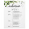 4 Days Wedding Itinerary Elegant Greenery