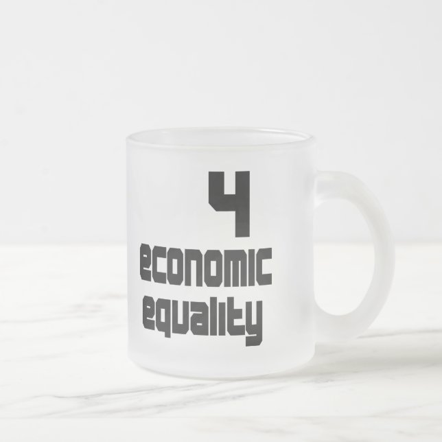 4 Economic Equality Frosted Mug (Right)