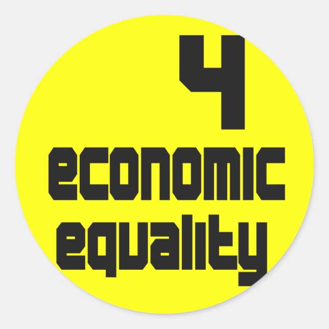 4 Economic Equality Stickers (Front)