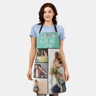 4 family photo collage mum keepsake mothers day apron