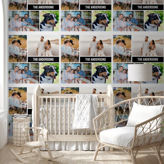 4 Family Photo Collage Template Wallpaper (Kids)