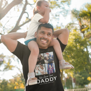 4 Family Photo We love You Daddy T-Shirt