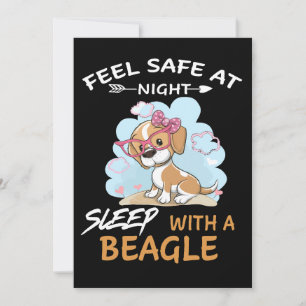 4 Feel Safe At Night Sleep With A Beagle Invitation