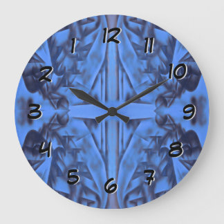 4 Figures Blue -Turn Back the Time Backwards Clock