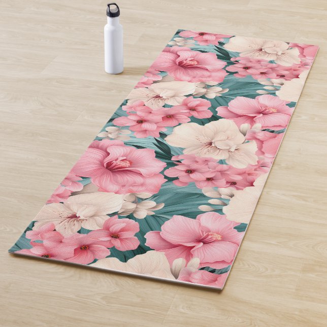#4 Floral Pattern Yoga Mat (In Situ)