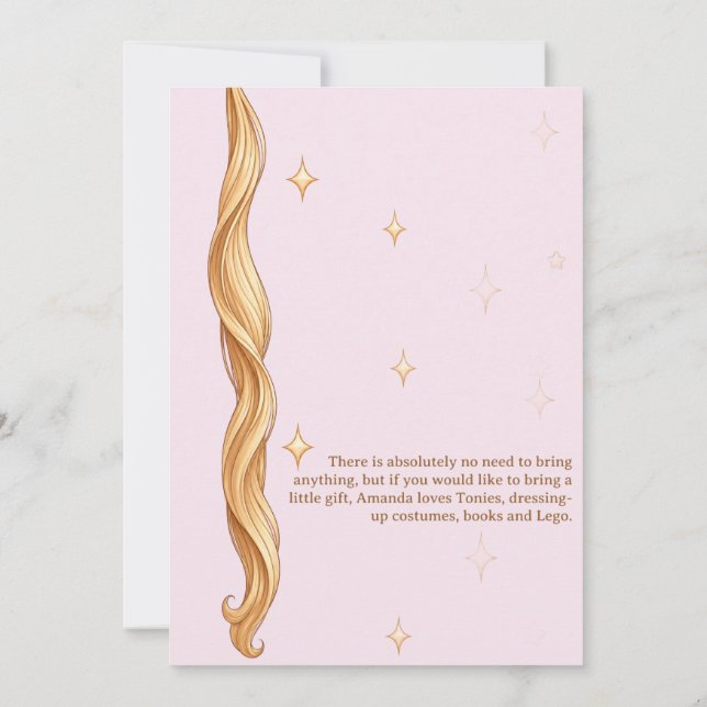 4 - Forever a Princess Invitation (Back)