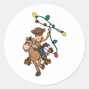 4 Forky Candy Cane  Classic Round Sticker