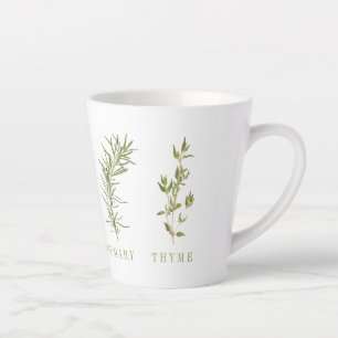4 FRESH HERBS Latte Mug