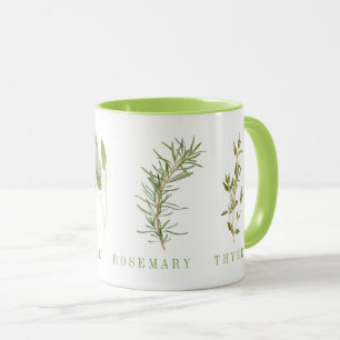 4 FRESH HERBS Lime Combo Mug