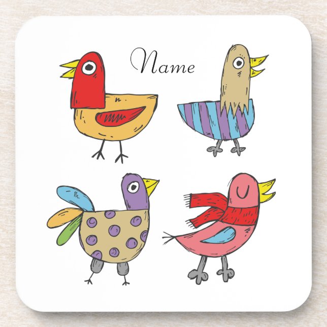 4 Funny Birds Thunder_Cove Coaster (Front)