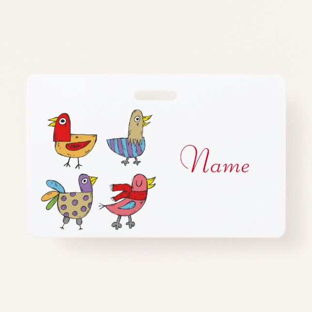 4 Funny Birds Thunder_Cove  ID Badge (Front)