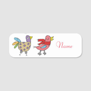 4 Funny Birds Thunder_Cove Name Tag